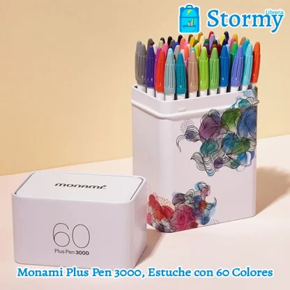 monami plus pen 3000 de 60 colores