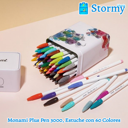 monami plus pen 3000 de 60 colores1