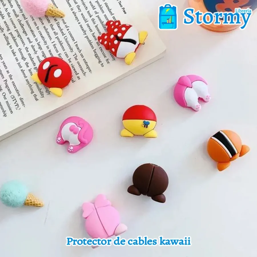 protector de cables kawaii