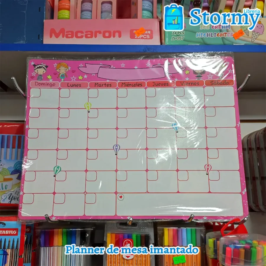 planner de mesa imantado