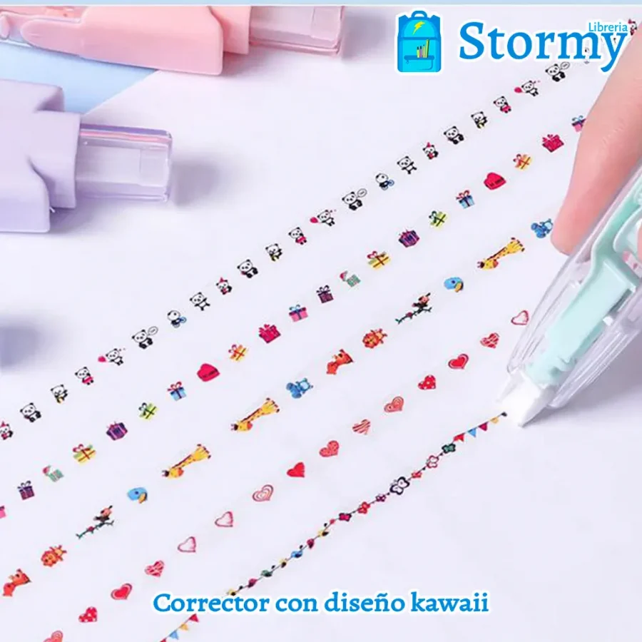 corrector con diseño kawaii1