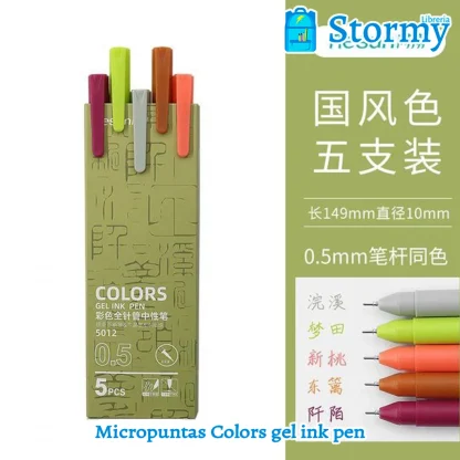 micropuntas colors gel ink pen3