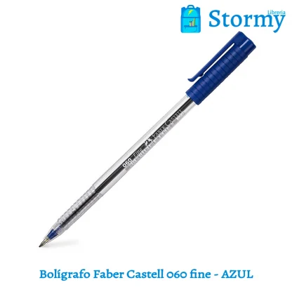 Boligrafo faber castell 060 fine AZUL