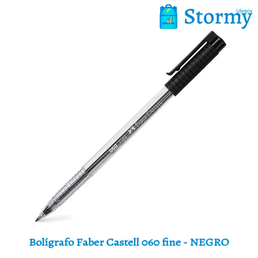 Boligrafo faber castell 060 fine NEGRO