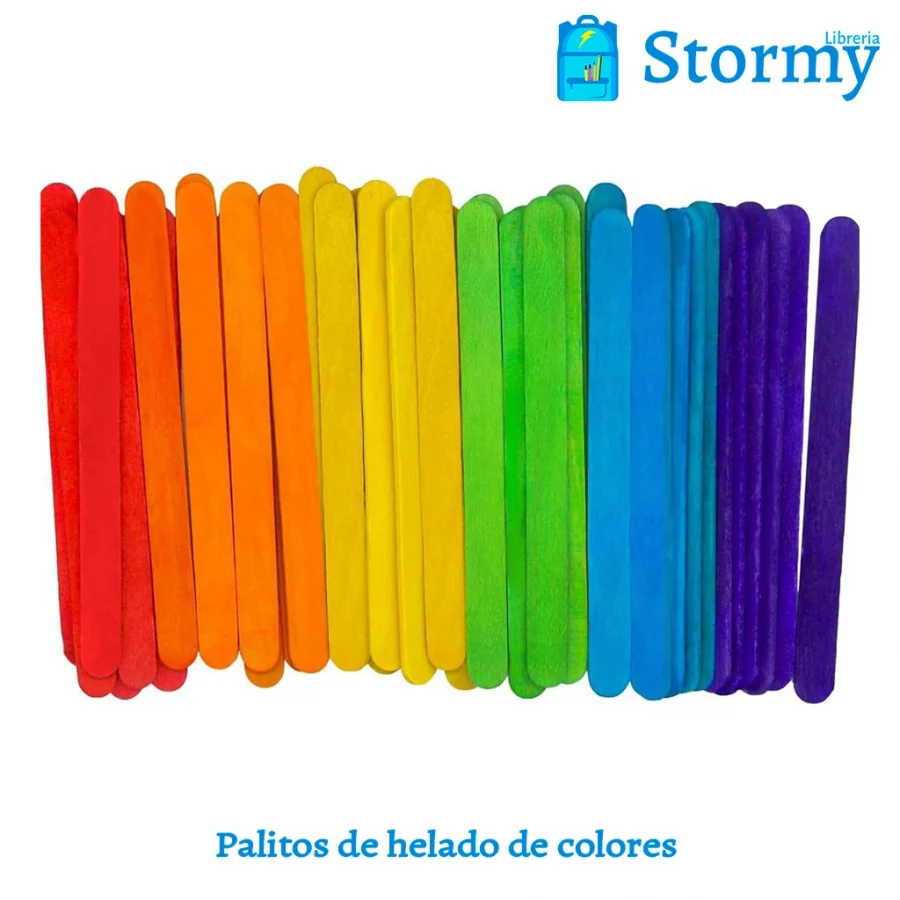 Palitos de helado de colores