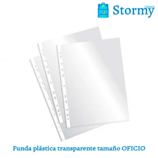 funda plastica transparente tamaño oficio