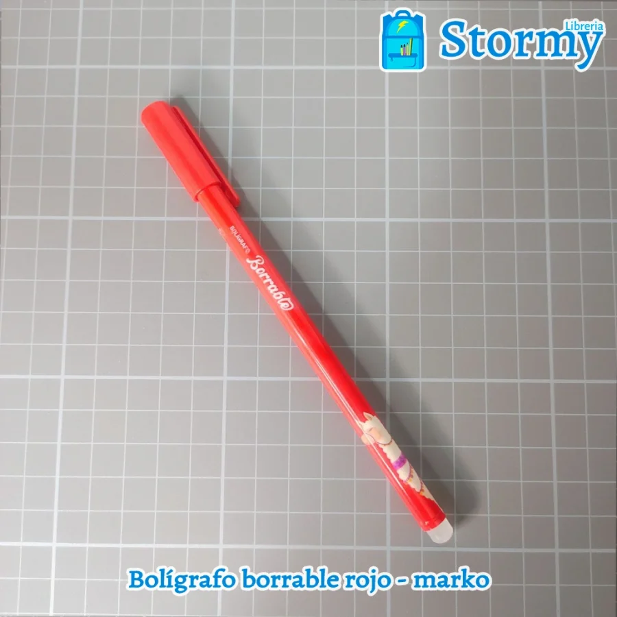 boligrafo borrable rojo marko1