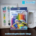 12 Colores Triangulares Jumbo Mango