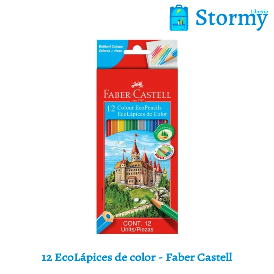 12 ecopalices de color faber castell