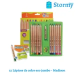 12 Lapices De Color Eco Jumbo Madison