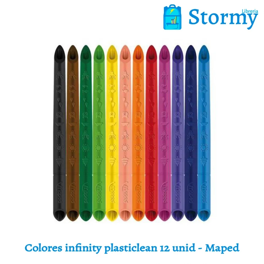 Colores Infinity Plasticlean 12 Unidades Maped1