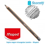 Lapiz Negro Triangular Jumbo Maped