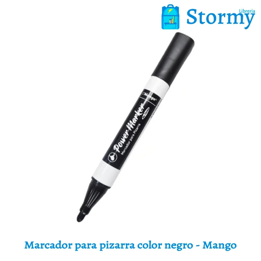 Marcador Para Pizarra Color Negro Mango