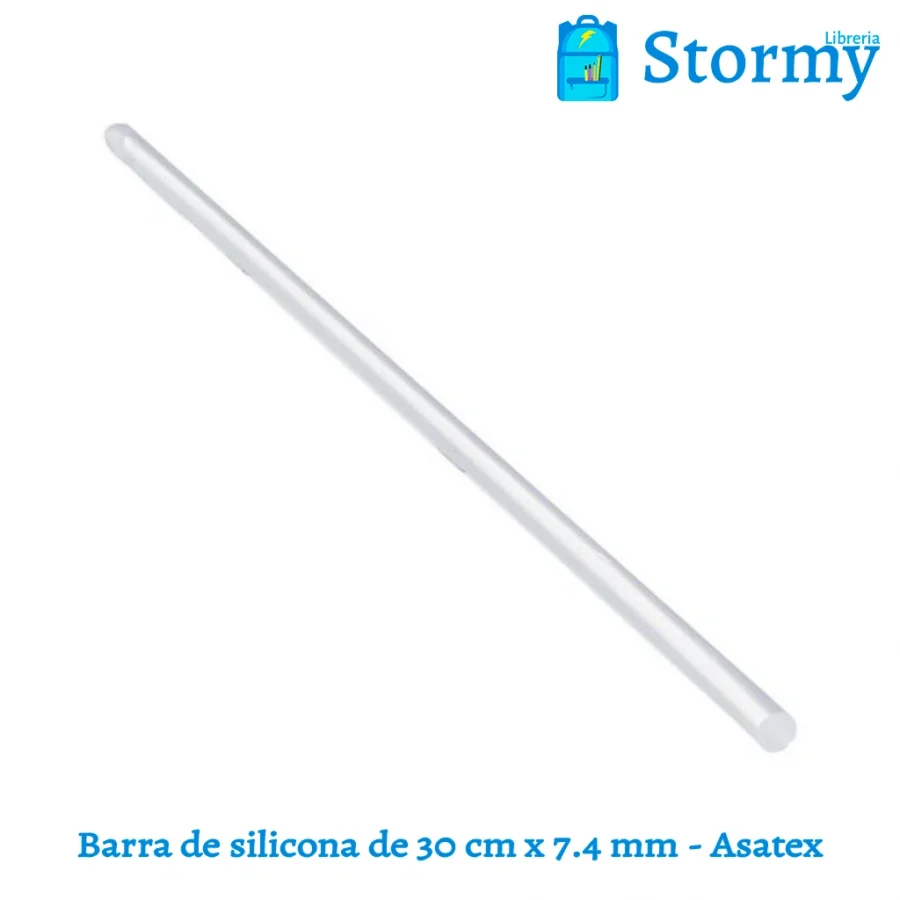 Barra De Silicona De 30 Cm X 7.4 Mm Asatex