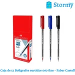 Caja De 12 Boligrafos Surtidos 060 Fine Faber Castell