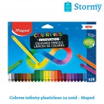 Colores Infinity Plasticlean 24 Unid Maped