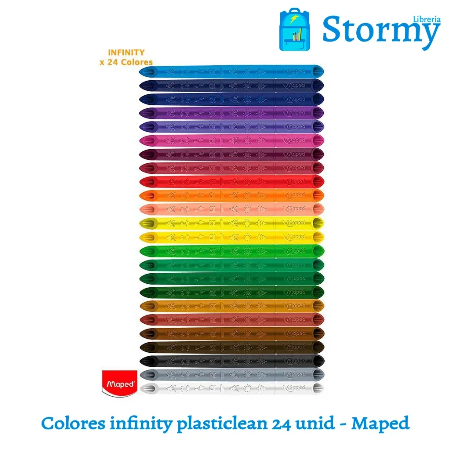 Colores Infinity Plasticlean 24 Unid Maped2