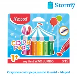 Crayones Color Peps Jumbo 12 Unid Maped