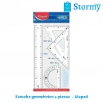 Estuche Geometrico 4 Piezas Maped