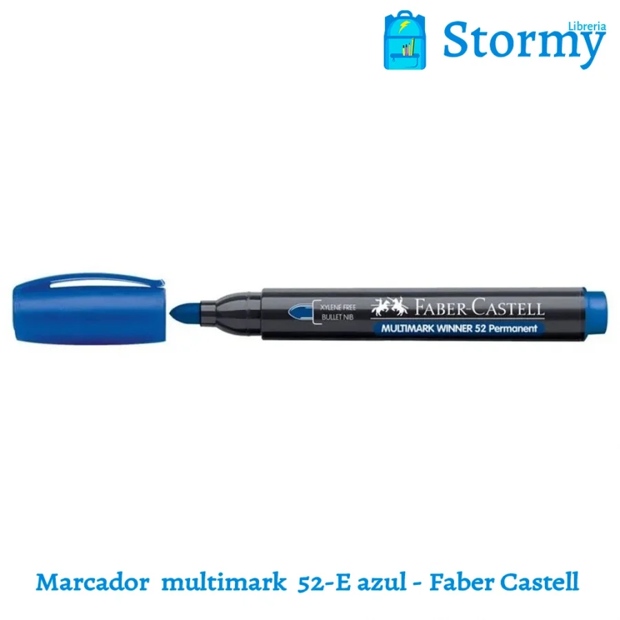 marcador multimark 52 e azul faber castell