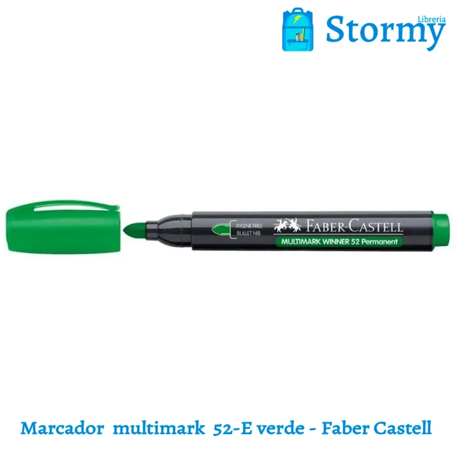 marcador multimark 52 e verde faber castell