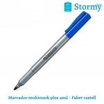 marcador multimark plus azul faber castell