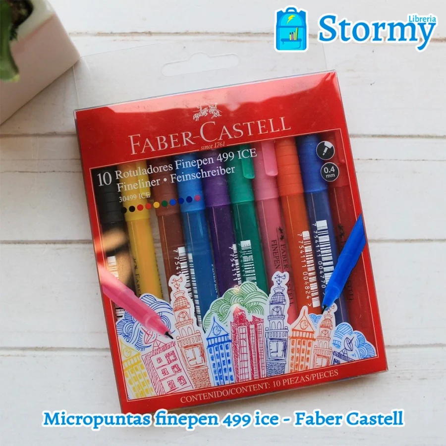 micropuntas finepen 499 ice faber castell