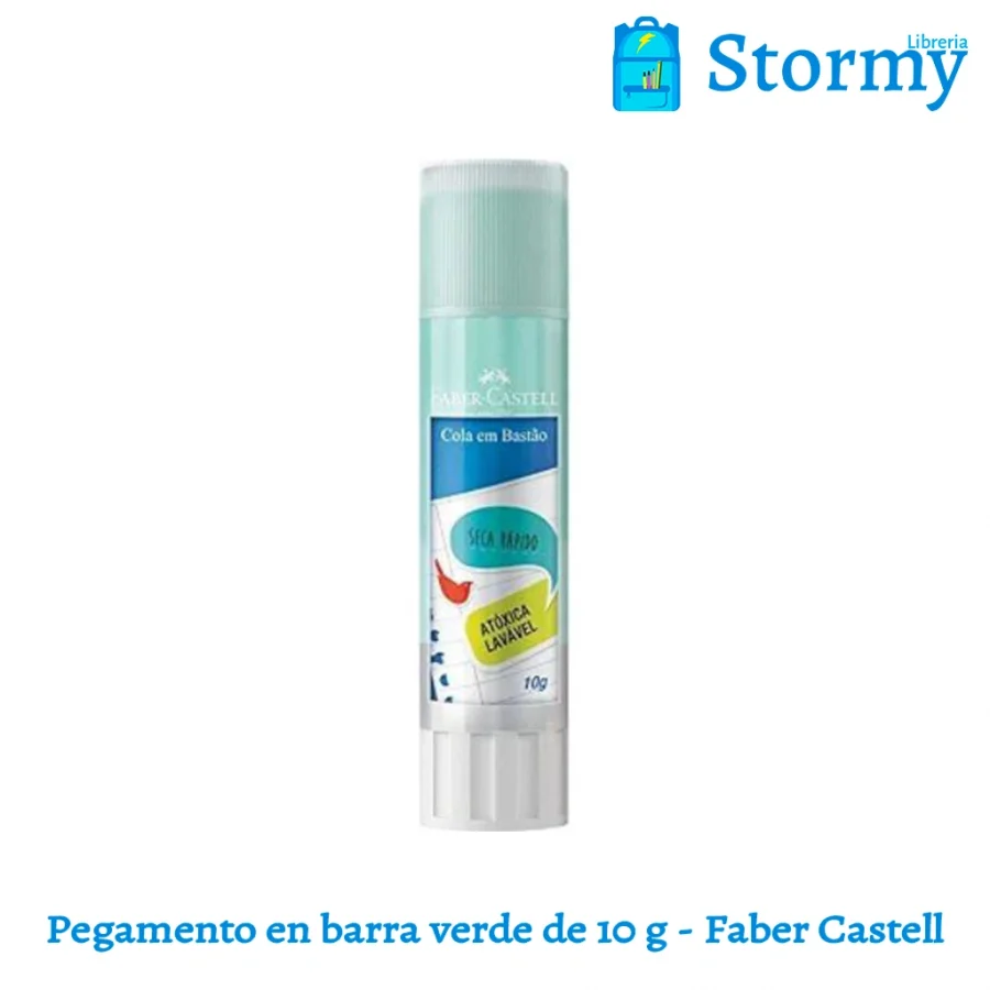 pegamento en barra verde de 10 g faber castell