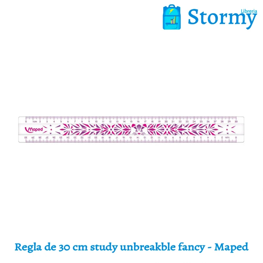 Regla De 30 Cm Study Unbreakble Fancy Maped