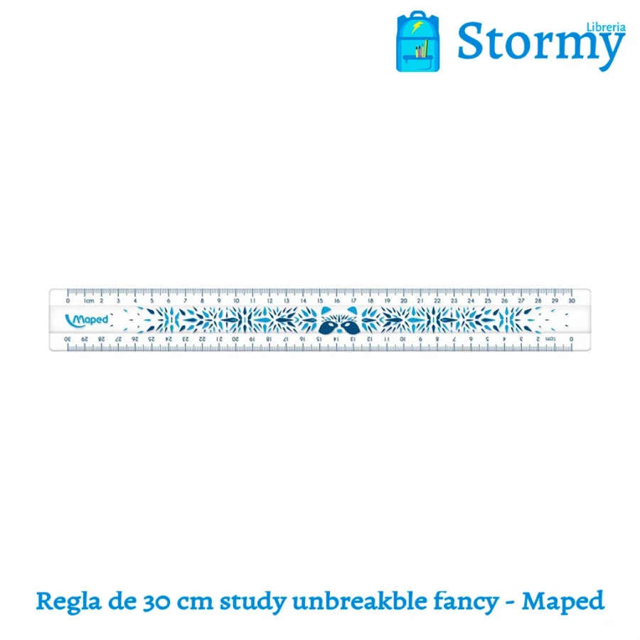 Regla De 30 Cm Study Unbreakble Fancy Maped1