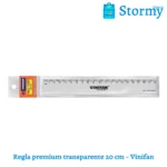 Regla Premium Transparente 20 Cm Vinifan