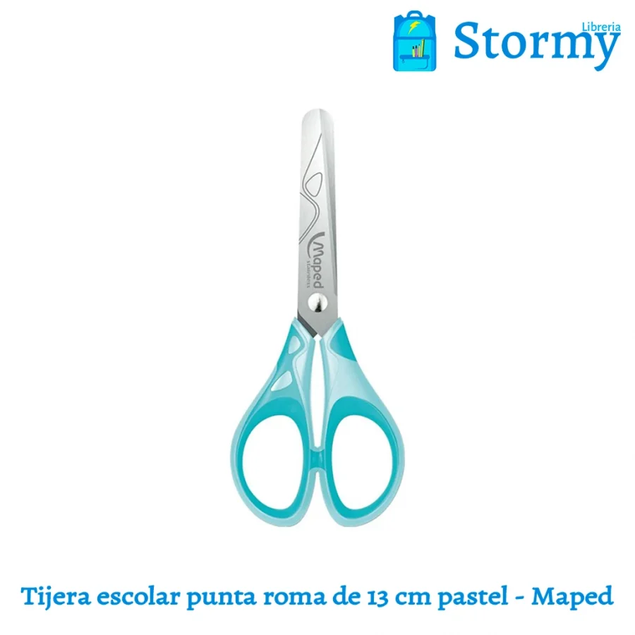 Tijera Escolar Punta Roma De 13 Cm Pastel Maped1