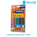 12 Lapices De Color Jumbo Vinifan