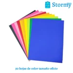 50 Hojas De Color Tamaño Oficio