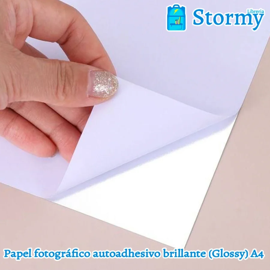 Papel Fotografico Autoadhesivo Brillantes Glossy A