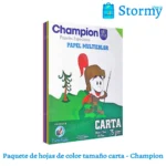 Paquete De Hojas De Color Tamaño Carta Champion