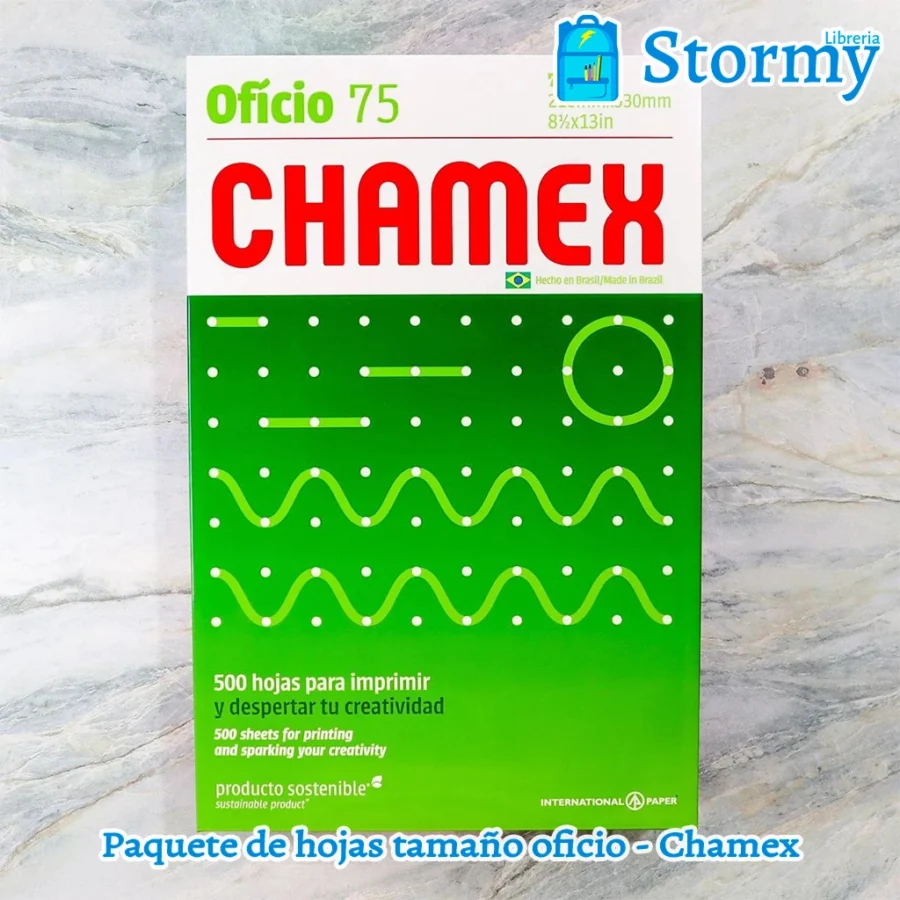 Paquete De Hojas Tamaño Oficio Chamex