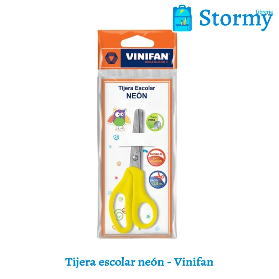 Tijera Escolar Neon Vinifan1