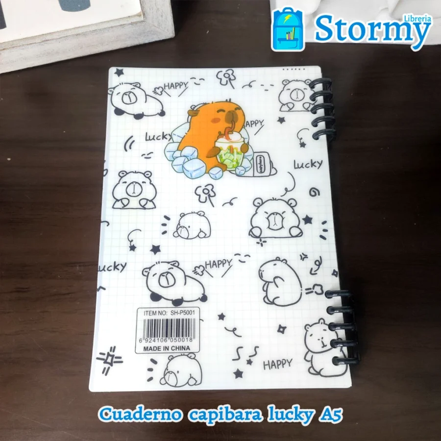 Cuaderno capibara lucky a52