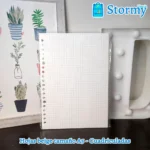 Hojas beige tama;o a5 cuadriculadas