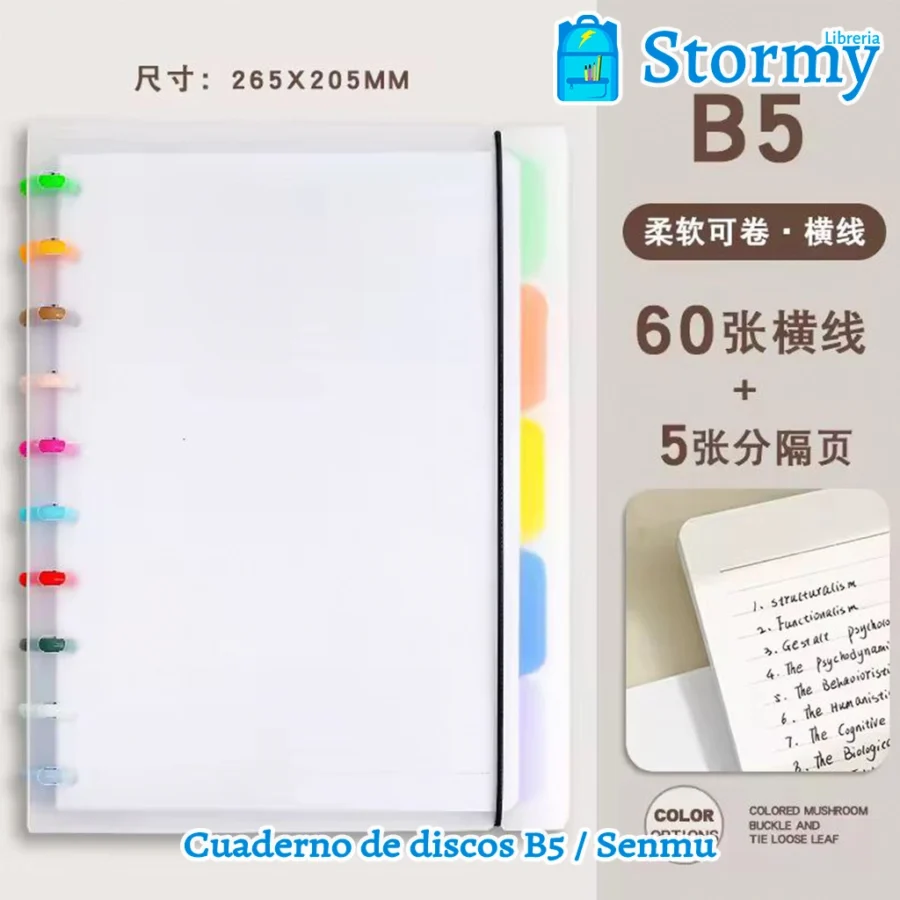 Cuaderno de discos b5 senmu