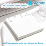 Refil repuesto de hojas para planner de discos