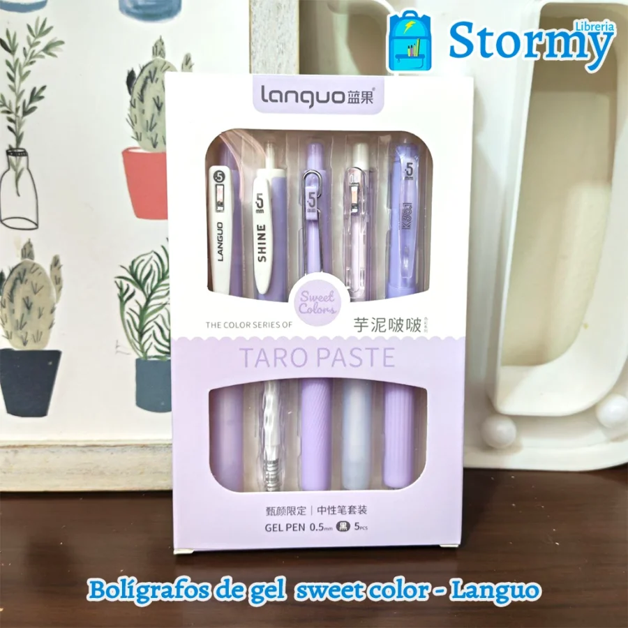 Boligrafos de gel sweet color languo