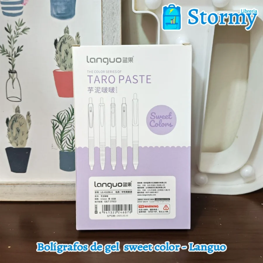 Boligrafos de gel sweet color languo1