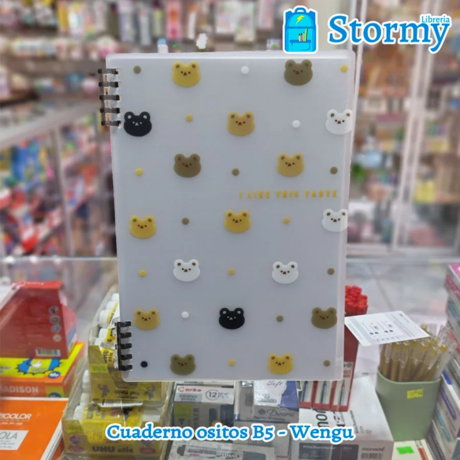 Cuaderno ositos b5 wengu