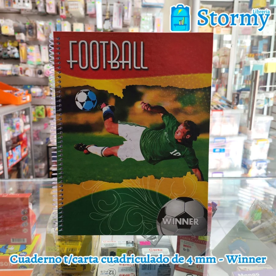 Cuaderno t carta cuadriculado de 4 mm winner4