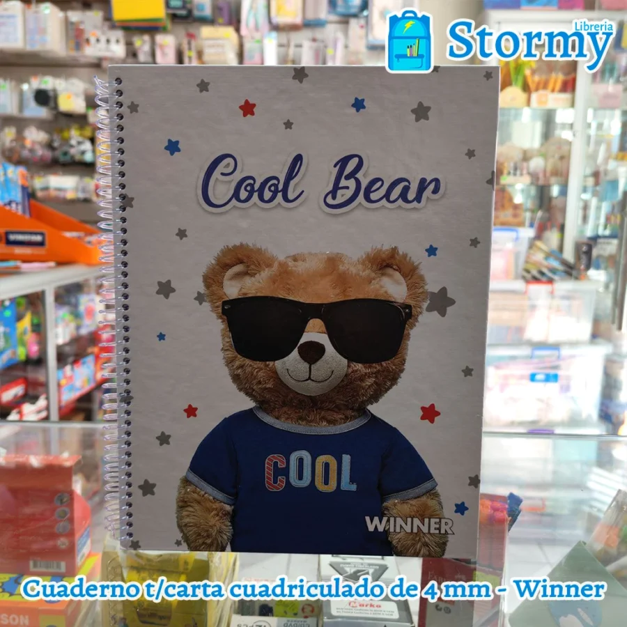 Cuaderno t carta cuadriculado de 4 mm winner5