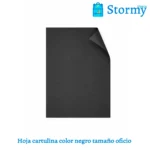 Hoja cartulina color negro tamaño oficio