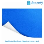 Papel araña plastificado color azul 56x74 cm