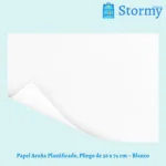 Papel araña plastificado color blanco 56x74 cm